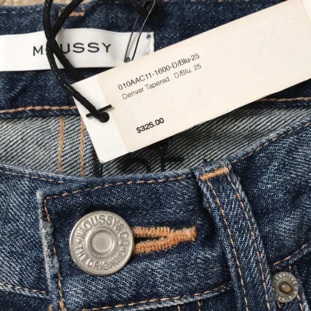 SOLD!❌❌❌Moussy Denver Tapered jeans, size 25 - Picture 7 of 8